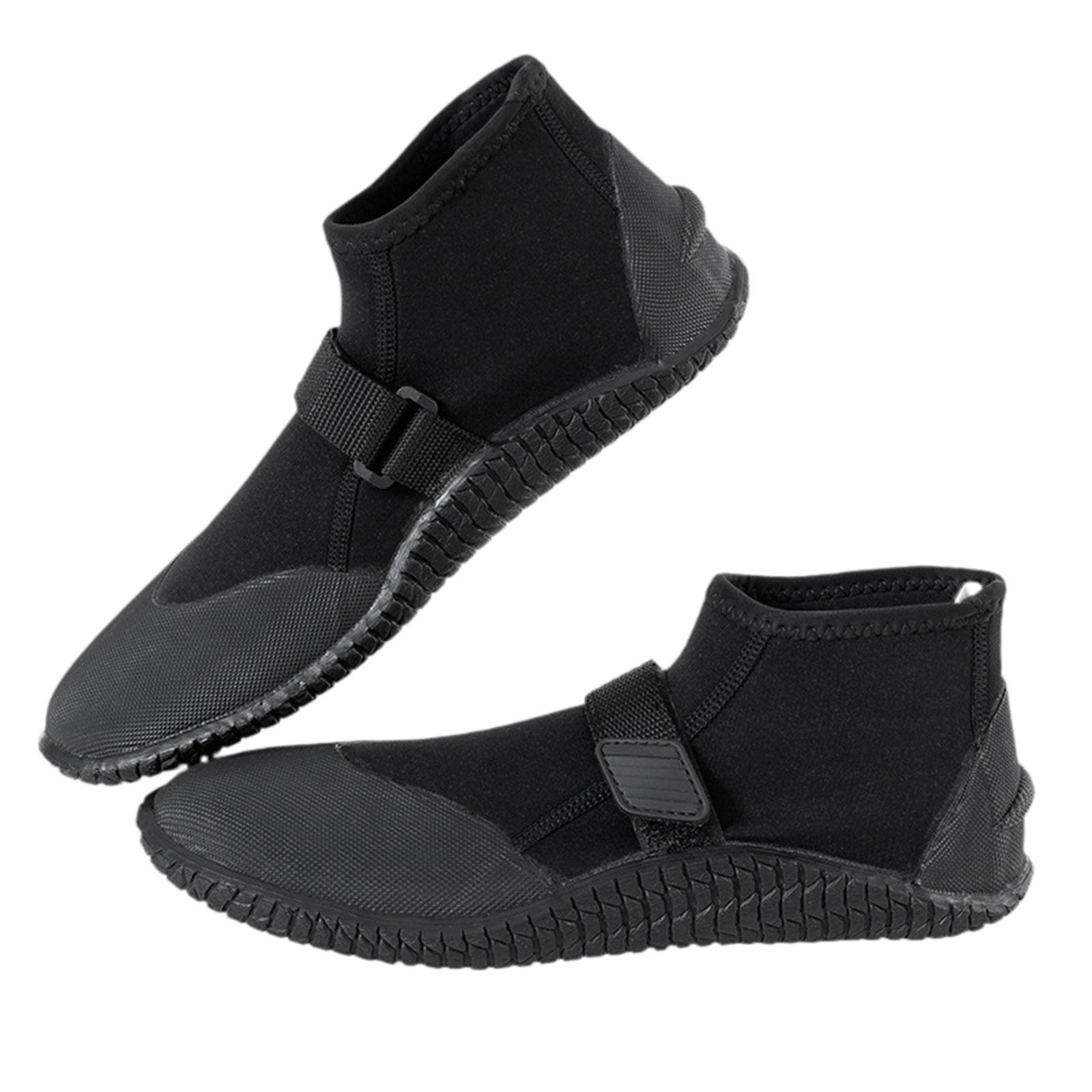 Tnarru 3mm Dive Boots with Anti Slip Sole, Water Boots for Men Women Water Sports, Neoprene Booties, Snorkeling Scuba Diving Surfing 43 44